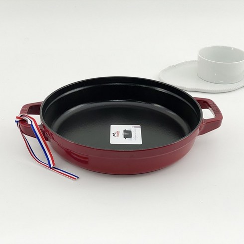 2023년 가성비 최고 스타우브 - 스타우브 B품 투핸들 원형팬 24cm 체리, 1개