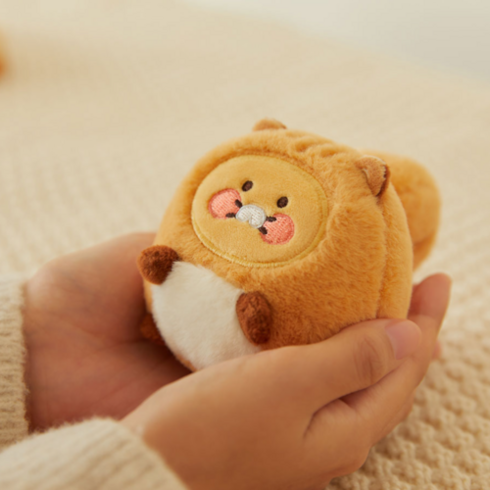 2023년 가성비 최고 라이언&춘식이 나눠쓰는손난로보배 - 카카오 춘식이 미니 손난로 인형 주머니에 쏙 핫팩, 1개