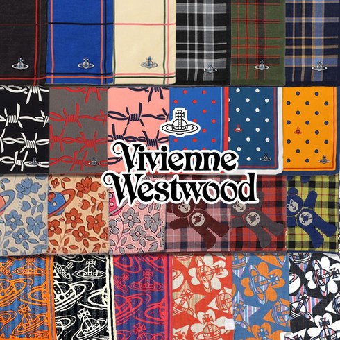 23FW 비비안웨스트우드 손수건 3장 세트 묶음판매 / VIVIENNE WESTWOOD 일본 백화점 명품 쁘띠 스카프