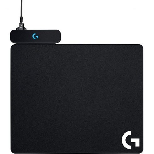 로지텍G PowerPlay 무선 충전 마우스 패드 G Pro G903 G703 G502 Lightspeed 게이밍 마우스 호환 가능 블랙