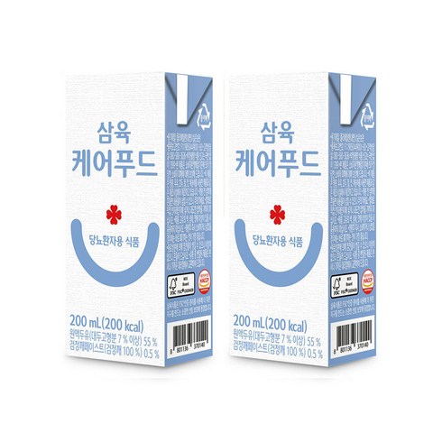 삼육 케어푸드 당뇨환자용 식품 200ml 영양식, 24개