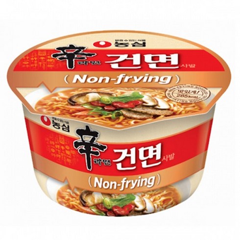 농심 신라면 건면 사발 77g, 12개