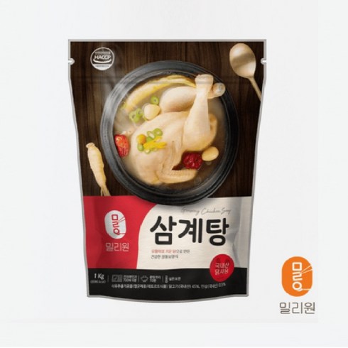 든든한끼삼계탕 1kg x 8팩 - 밀리원 삼계탕1kg X 12개, 1kg