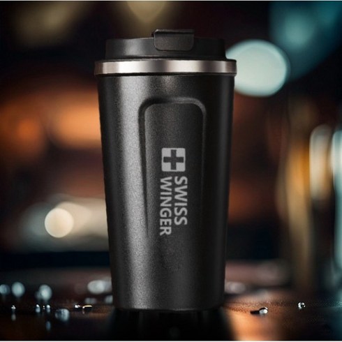 스위스윙거 커피텀블러 510ml, 블랙, 1개