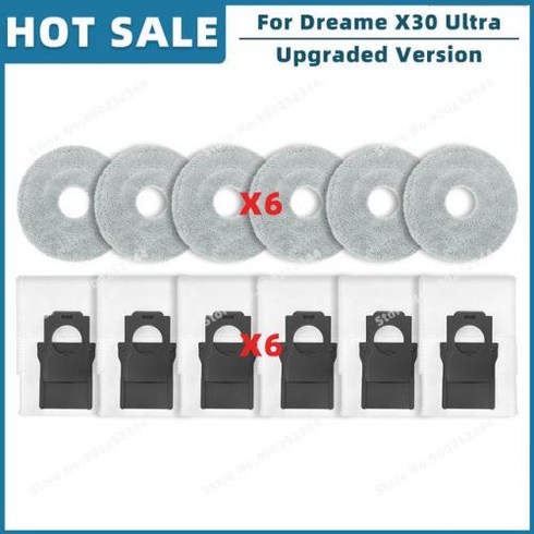 호환 Dreame L10s Pro Ultra Heat X30 교체 부품 액세서리 메인 사이드 브러시 필터 먼지 봉투, 13) Set M, 13 Set M