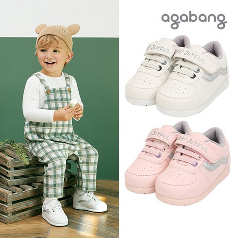 [아가방 봄]던라인운동화(삑삑이)(OWHITE PINK)_01P176404