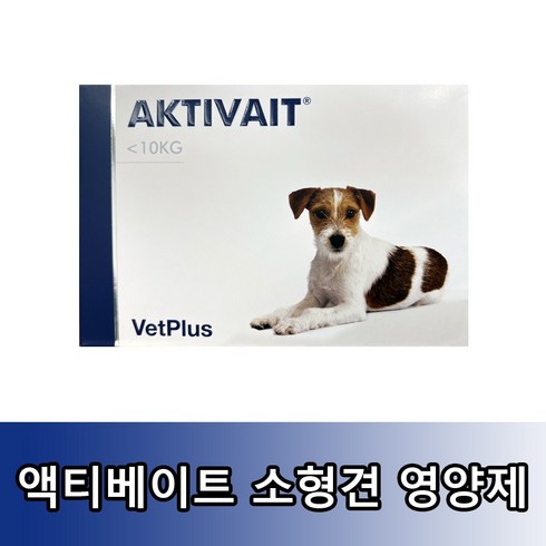 강아지 노령견 항상화제 치매 증상 완화 영양제 AKTIVAIT Capsules 액티베이트 캡슐 60정, 1개