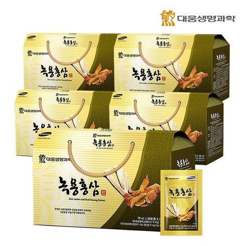 대웅생명과학 녹용홍삼 70ml 30포 5세트, 5개, 2100ml