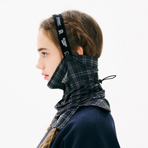 비에스래빗 2324 BSRABBIT FP V-LINE LOGO BAND BALACLAVA FULL CHECK 바라클라바, 2호