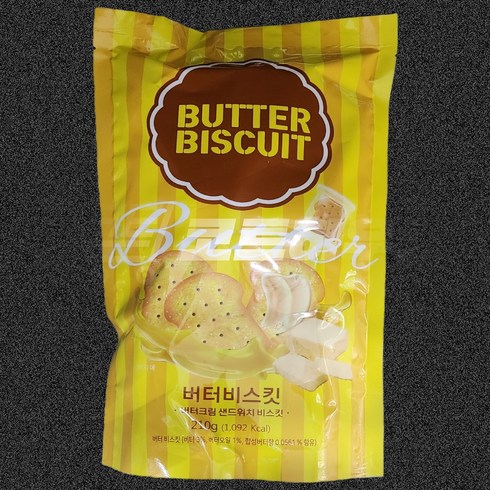 노브랜드 버터비스킷 210g, 1개