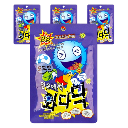 와다닥 포도맛 캔디, 10g, 4개