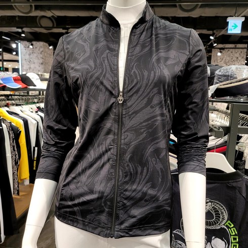 파사디골프 여성 스컬프린트 져지 여자골프집업 P22MTJ187Xa