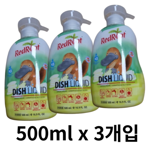 레드루트 유아 주방 젖병세정제, 1500ml, 4개
