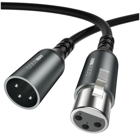 코드웨이 캐논 암수 XLR 마이크 케이블 0.3m, 1개