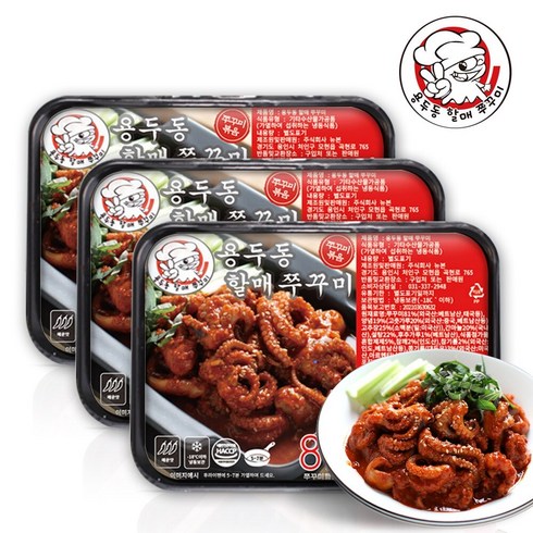 용두동 할매 쭈꾸미 400g x 3개, 없음