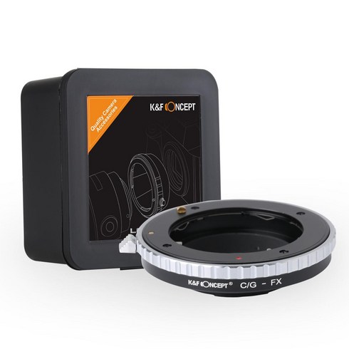 KnF CG-FX 렌즈 어댑터 콘탁스 G 렌즈 - 후지 X 바디 (뒤캡옵션) Contax G Lens to Fuji X adapter (FX cap option), C/G-FX 어댑터, 1개