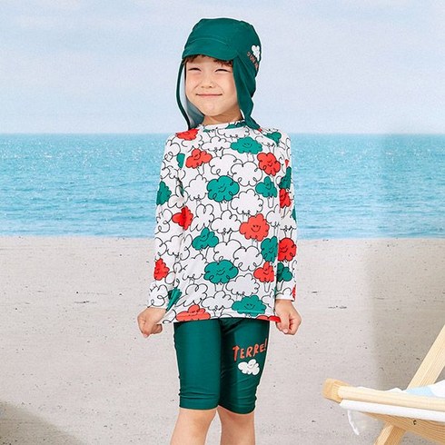 밀리밤 브로콜리 레쉬가드 세트 MLAR22A51