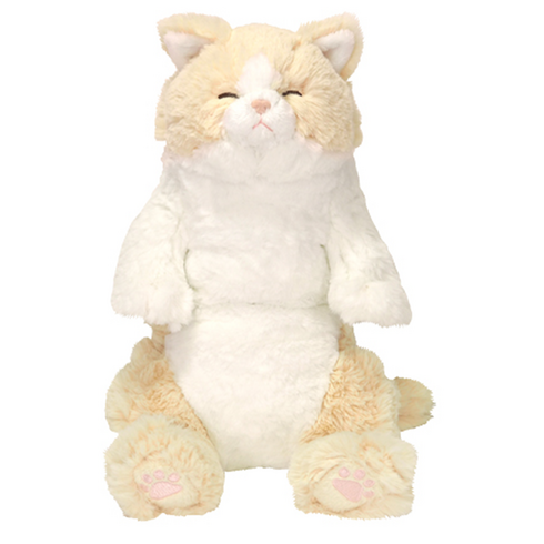 선레몬 새근새근 무릎 고양이 인형 크림 인테리어 소품