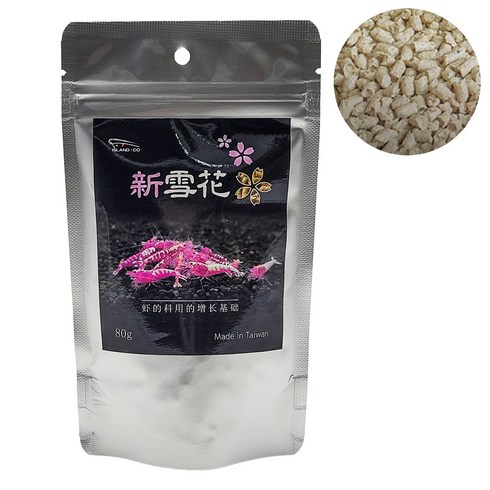신설화 80g 설화 국내산 새우 사료 생이새우 crs사료 먹이 밥, 1개