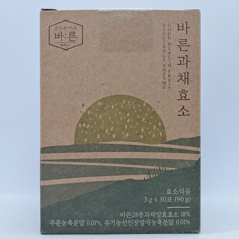 바른 과채효소 3g x 30포 파인애플맛 /GV, 1개