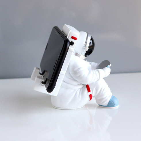 감각적인 책상 핸드폰 받침대 우주비행사 거치대, 테블릿 보는 우주인, 1개