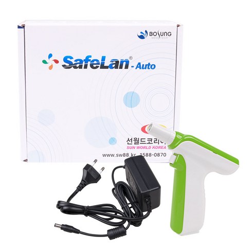 무선자동사혈기(색상랜덤) SafeLan-Auto 아답터포함, 무선자동사혈기+니들(30G), 1개