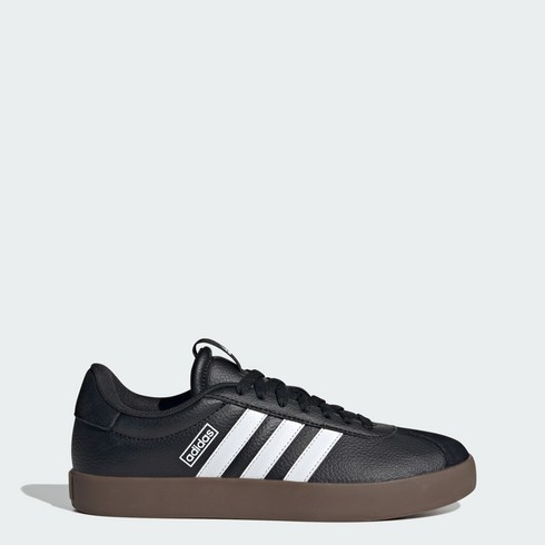 id8796 - S마켓 NC고잔 ADIDAS 아디다스 VL COURT 3.0 (ID8796) 아디다스 트렌디한 레더 블랙 스니커즈 만점!