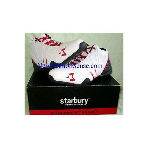 Starbury 새상품 정품 스타버리 2 화이트 블랙 레드 하이탑 농구화 사이즈 6