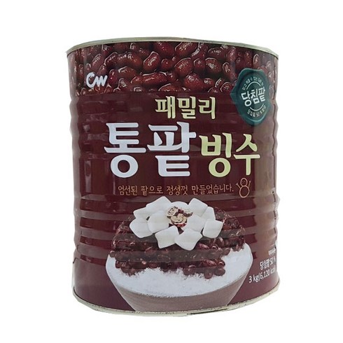 팥빙수팥 - 청우식품 패밀리 통팥빙수, 3kg, 1개