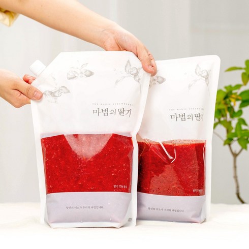 마법의딸기 수제 딸기청 카페용 대용량 딸기라떼 과일청, 2.5kg, 1개입, 2개