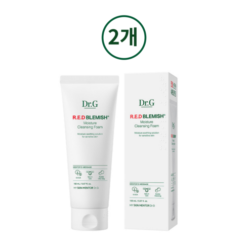 닥터지 레드 블레미쉬 모이스처 클렌징 폼, 150ml, 2개