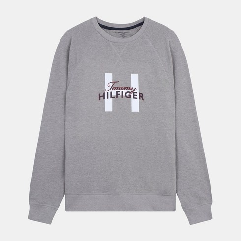 타미힐피거 남성용 H로고 맨투맨 그레이헤더 09T4151 GRAY HEATHER
