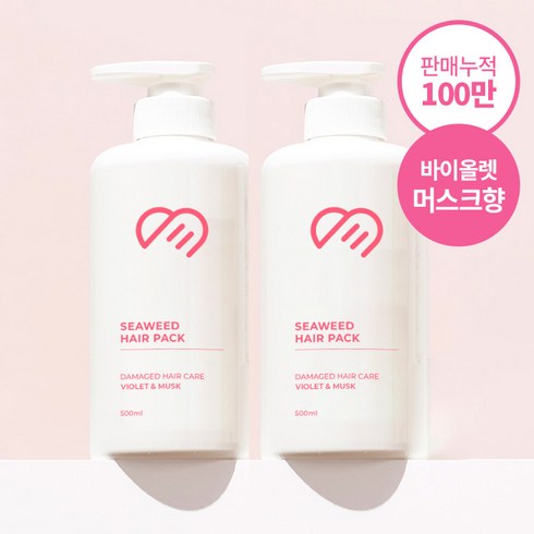 쏘미미 물미역 헤어팩 2개, 500ml