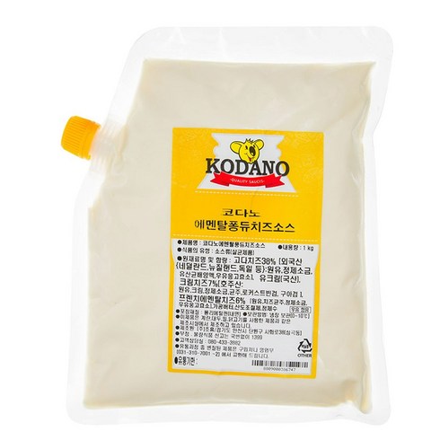 코다노 에멘탈 퐁듀치즈 소스 1kg*1개, 6개, 1kg