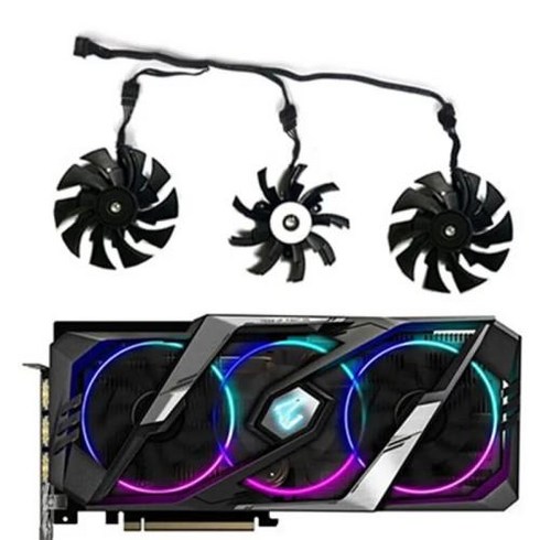 GIGABYTE Geforce RTX 2060 2070 2080 Ti Super 8G 그래픽 카드 냉각용 냉각 팬 95mm 신제품, 5) radiator