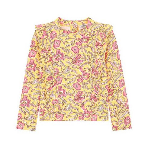 23SS LOUISE MISHA 루이스미샤 키즈 야니카 플로럴 래쉬가드 스윔수트 옐로우 GBC-S23U-0370 LEMPATSPR