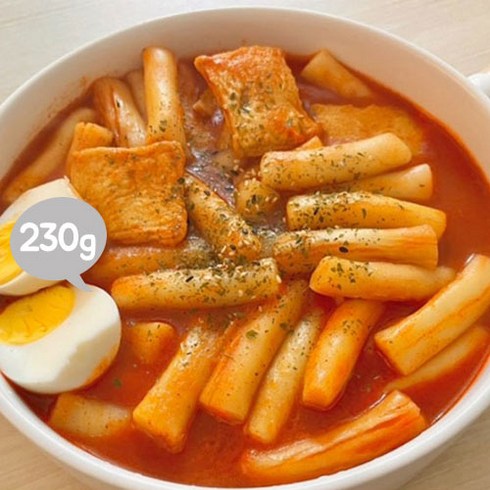 말랑쫄깃 밀떡! 맛에 반하는시간 3초떡볶이 230g(2024-07-30일), 단품, 단품