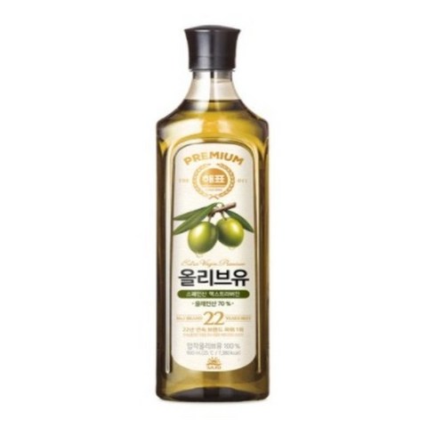 해표 압착 올리브유, 900ml, 1개