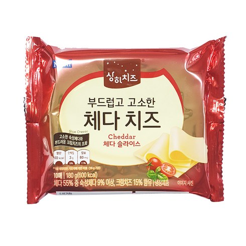 상하치즈100매 - 상하 부드럽고 고소한 체다치즈360g(20매입) x 6팩, 360g, 6개