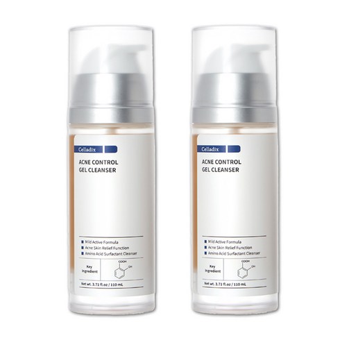 셀라딕스 아크네 컨트롤 131 젤 클렌저 여드름 클렌징 아크네스균 향균, 110ml, 2개