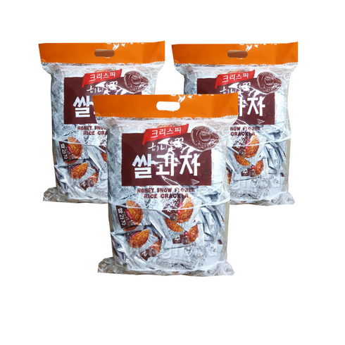 크리스피 허니눈꽃 쌀과자, 1kg, 3개