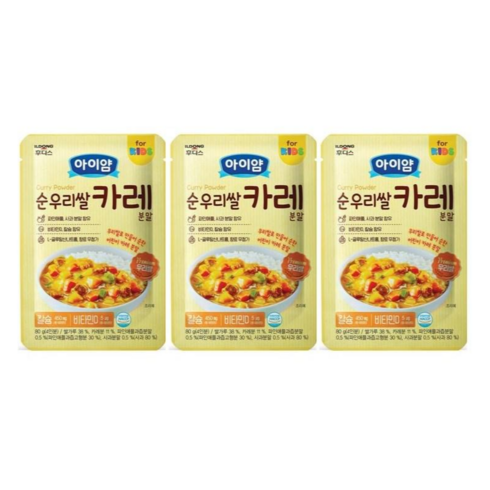 일동후디스 키요순우리쌀 카레 분말 80g, 3개