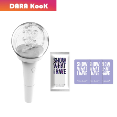 [당일발송] 아이브 공식 응원봉 + 월드투어 포카 1팩 IVE Official Light Stick, 아이브 응원봉 & 월드투어 랜덤포카 1팩(3장)