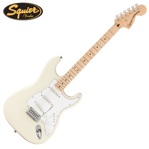 Squier - Affinity Stratocaster / 스콰이어 일렉기타 (Olympic White / Maple), *, *, *