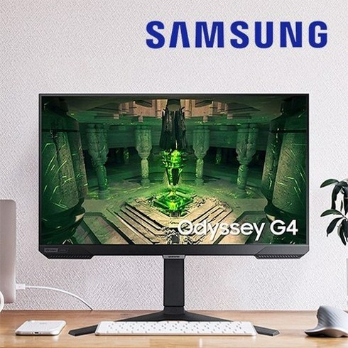 삼성전자 오디세이 G4 S27BG400 27인치 게이밍 모니터 IPS 프리싱크 지싱크 240Hz 1ms HDR10 피봇, LS27BG400EKXKR