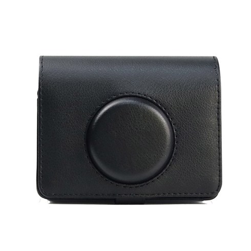 카메라 케이스 박스 PU 가죽 가방 보호기 Instax mini evo 인스턴트 필름 카메라, 검은색, 검은색, 1개