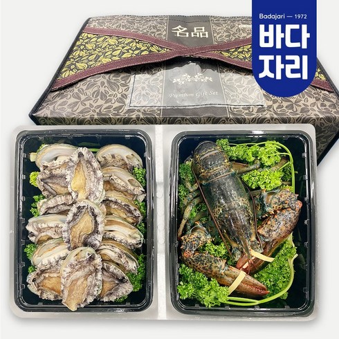 전복 랍스타 선물세트 항공직송 활랍스터 600g700g 1마리 + 프리미엄 활전복 1kg, 고급형전복15미+랍스터700g