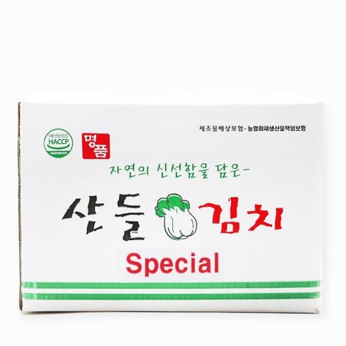 산들푸드 산들김치 (스폐셜) 10kg 아이스박스포장, 1개