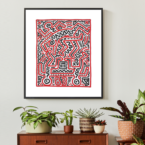 [그림닷컴] Fun Gallery Exhibition 1983 키스 해링 Keith Haring 그림액자