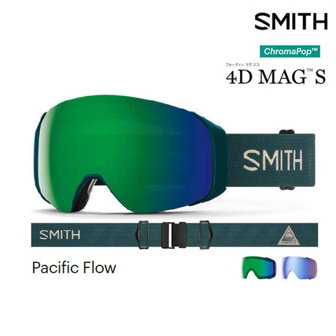 2023년 가성비 최고 스미스4d맥 - 스미스 포디맥 고글 스키 보드 아시안핏 고글 4D MAG PACIFIC FLOW 렌즈2개